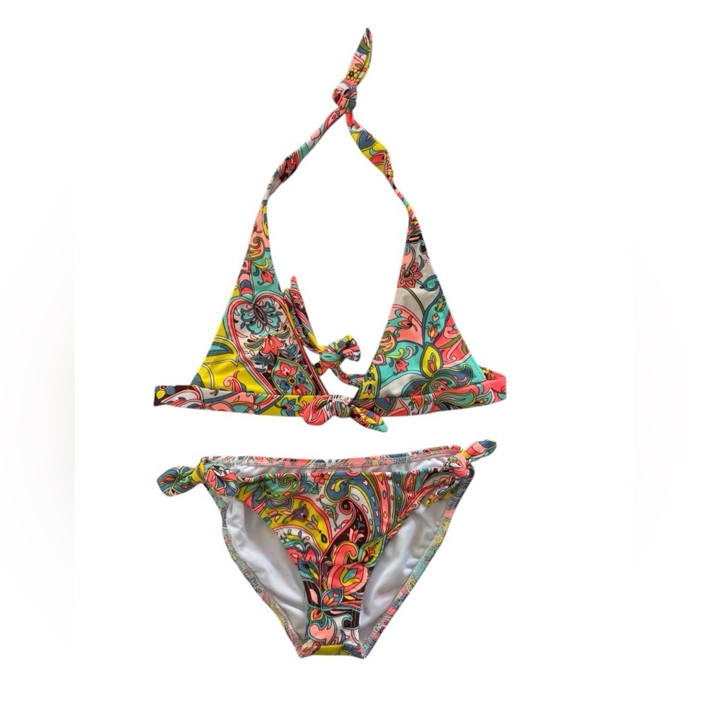 Shoshanna Girls 2 Piece Halter Bikini Swimsuit Nwt
